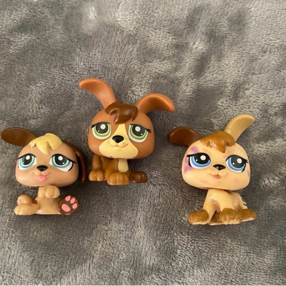 LPS Puppy Triplets w/Pet House accessory #1338 #1339 1340 - Picture 8 of 12